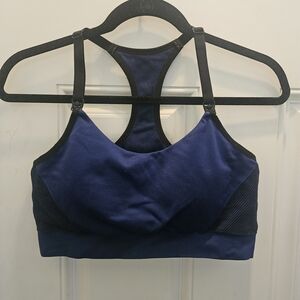 Women's Blue Nursing Sports Bra
